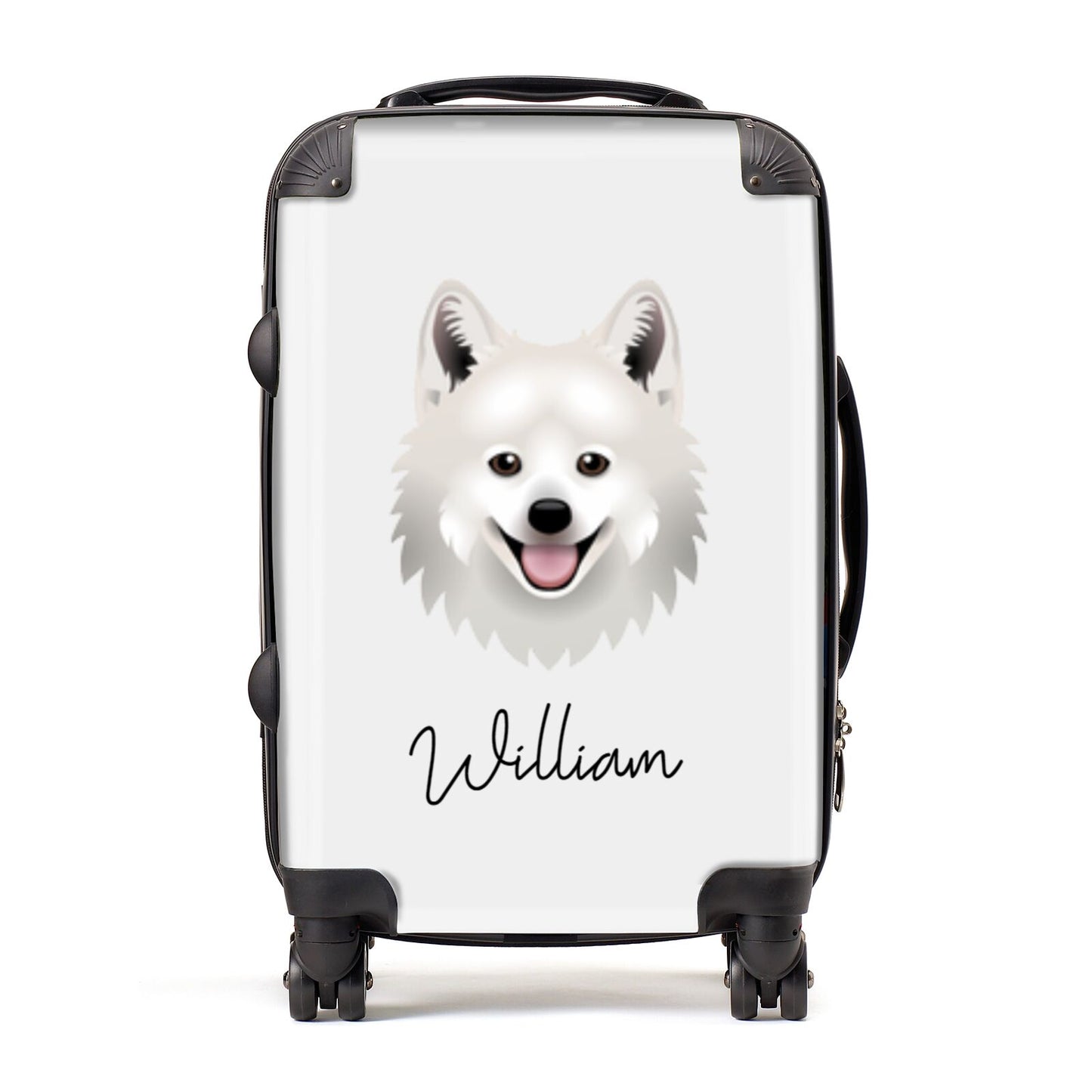 Japanese Spitz Personalised Suitcase