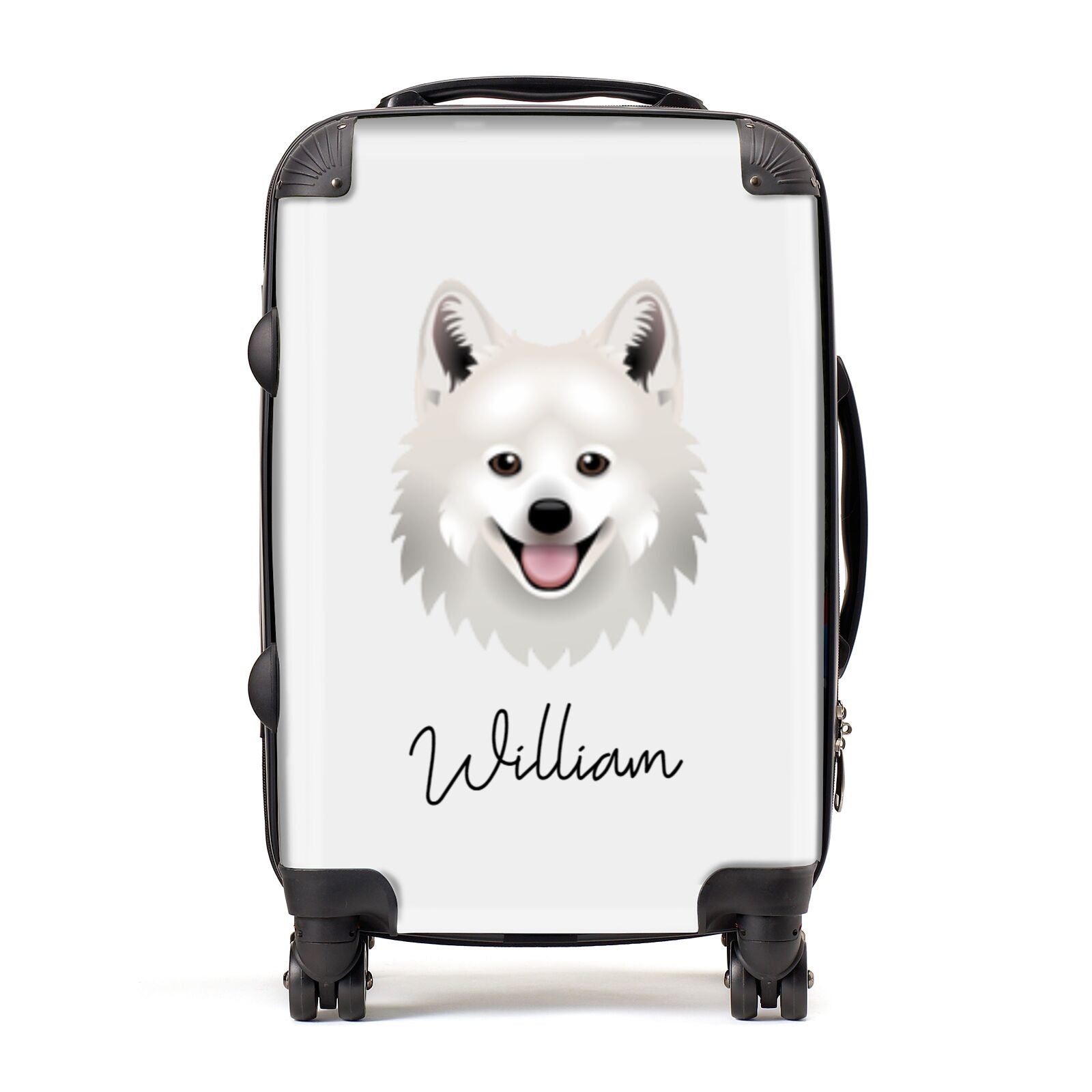 Japanese Spitz Personalised Suitcase