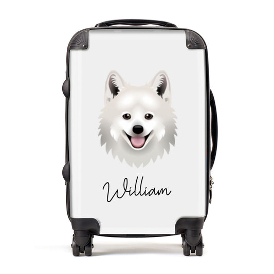 Japanese Spitz Personalised Suitcase