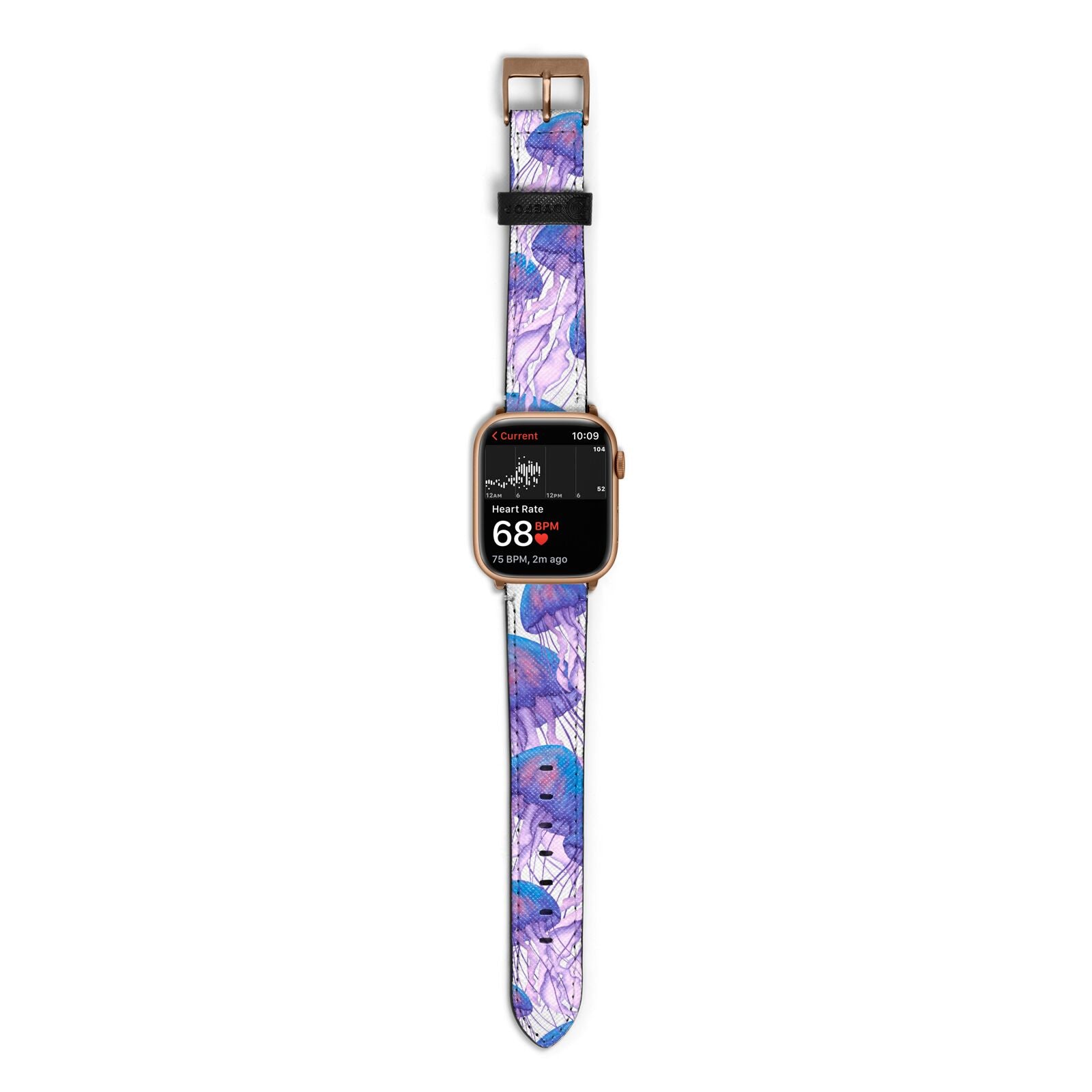 Jellyfish Apple Watch Strap Size 38mm with Gold Hardware