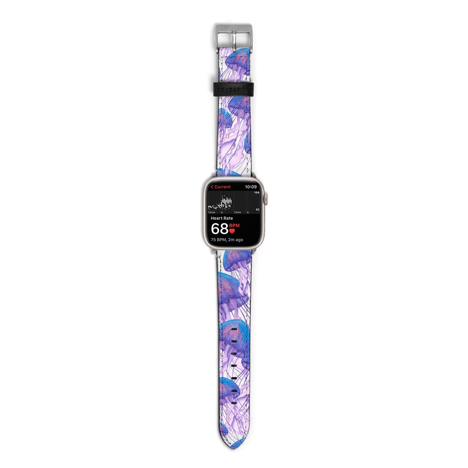 Jellyfish Apple Watch Strap Size 38mm with Silver Hardware