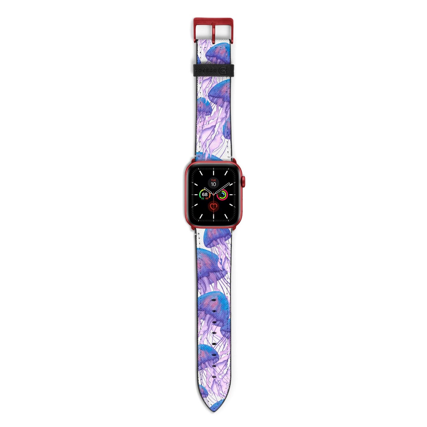 Jellyfish Apple Watch Strap with Red Hardware