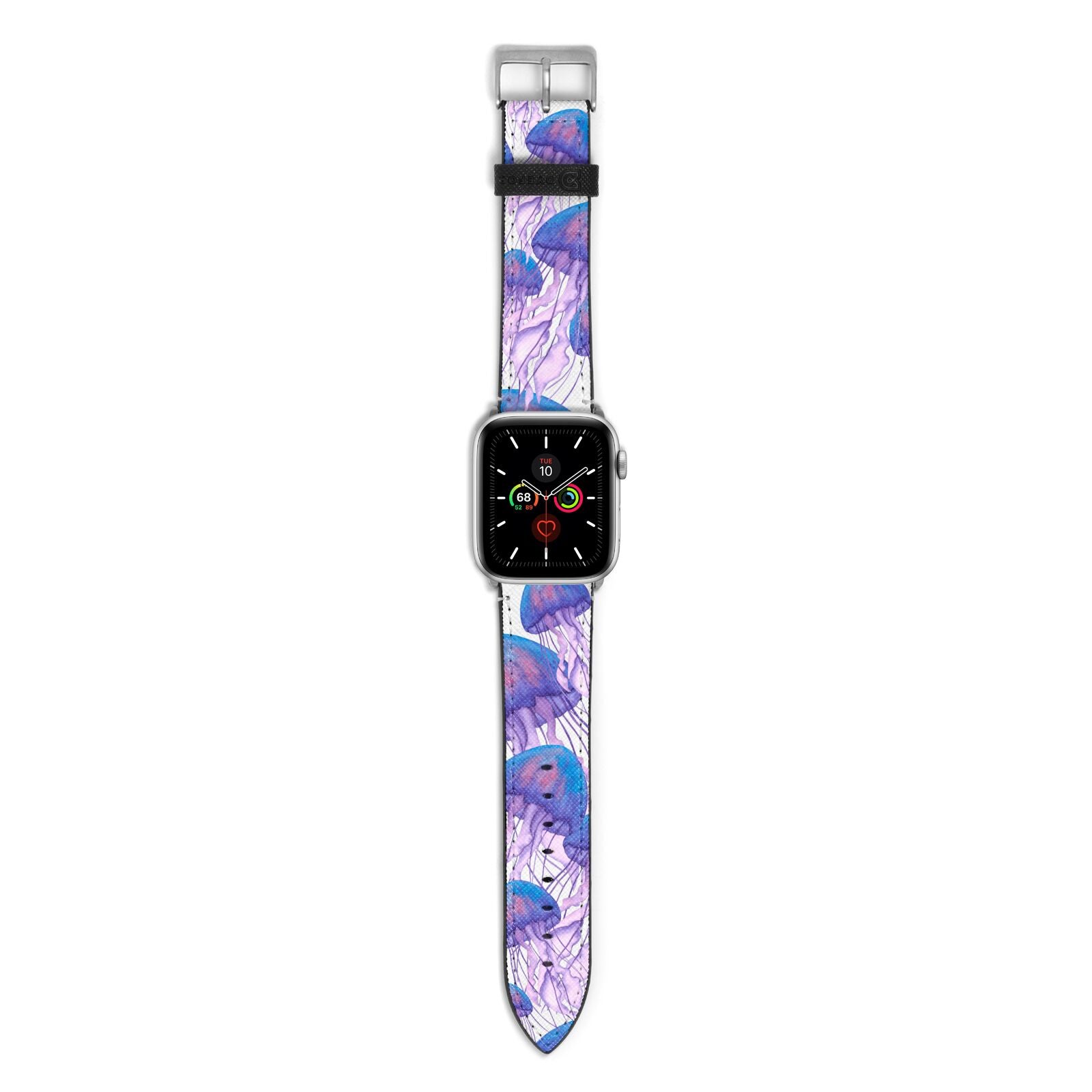 Jellyfish Apple Watch Strap with Silver Hardware