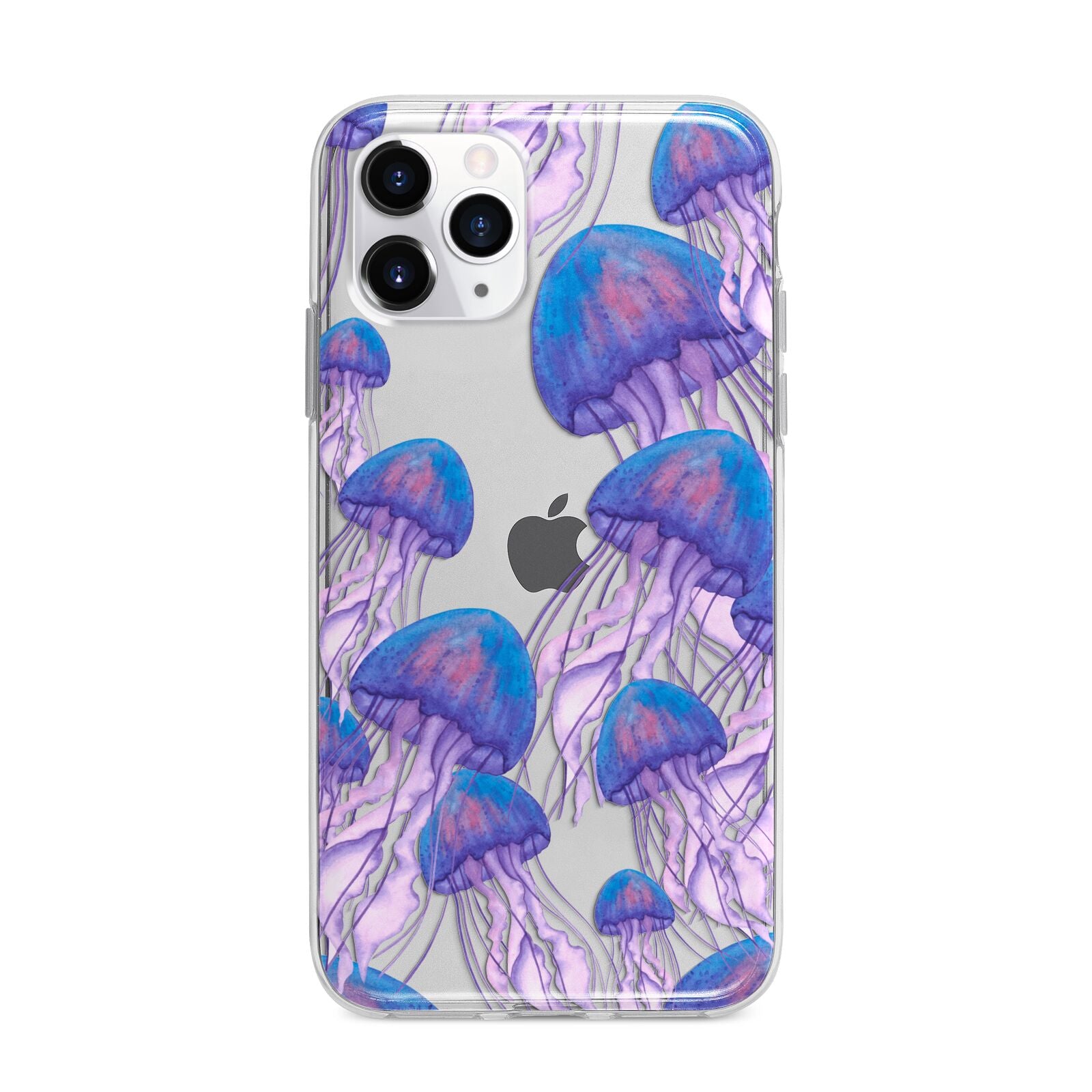 Jellyfish Apple iPhone 11 Pro Max in Silver with Bumper Case