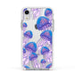 Jellyfish Apple iPhone XR Impact Case White Edge on Silver Phone