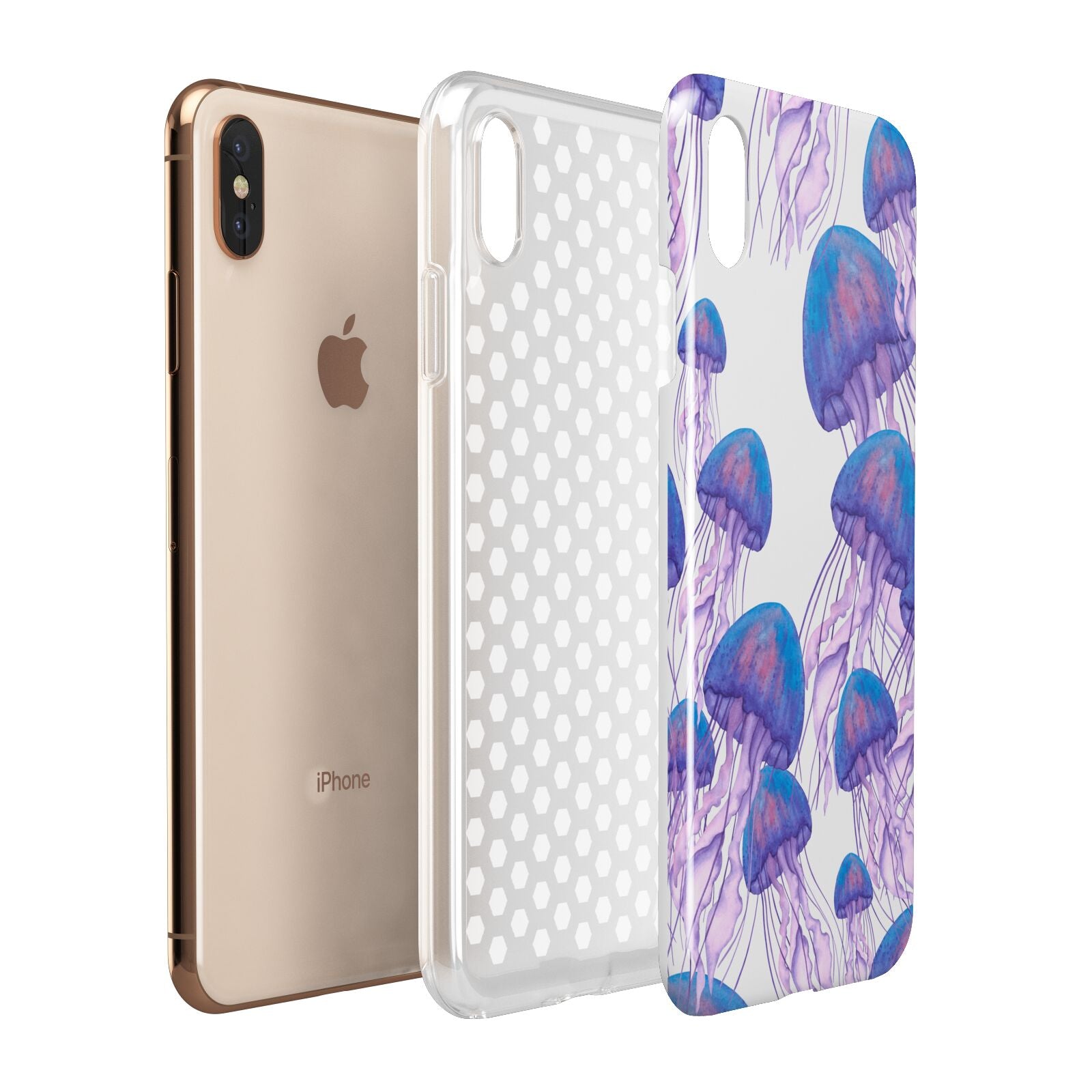 Jellyfish Apple iPhone Xs Max 3D Tough Case Expanded View