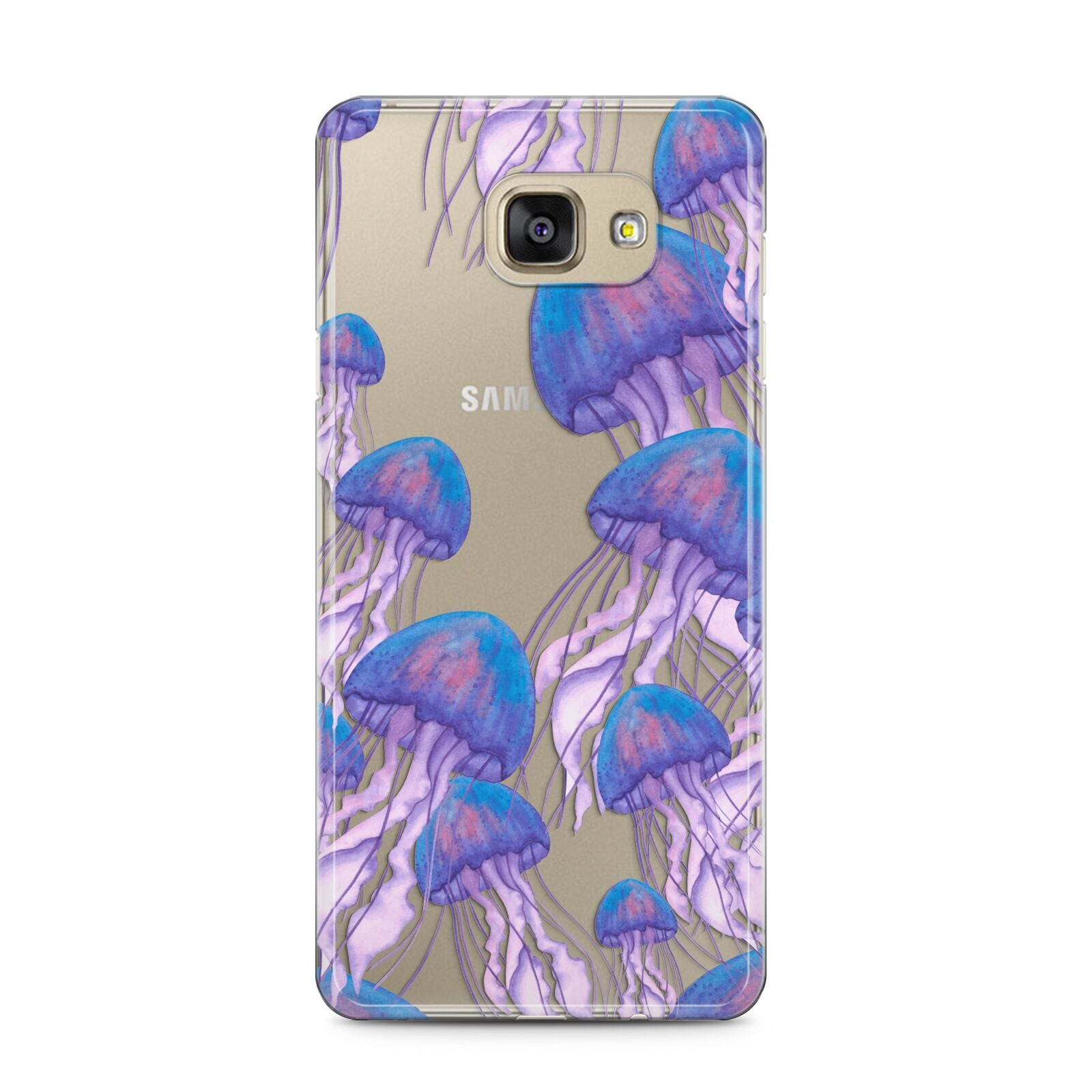 Jellyfish Samsung Galaxy A5 2016 Case on gold phone