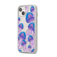 Jellyfish iPhone 14 Plus Clear Tough Case Starlight Angled Image
