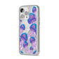 Jellyfish iPhone 14 Pro Max Glitter Tough Case Silver Angled Image