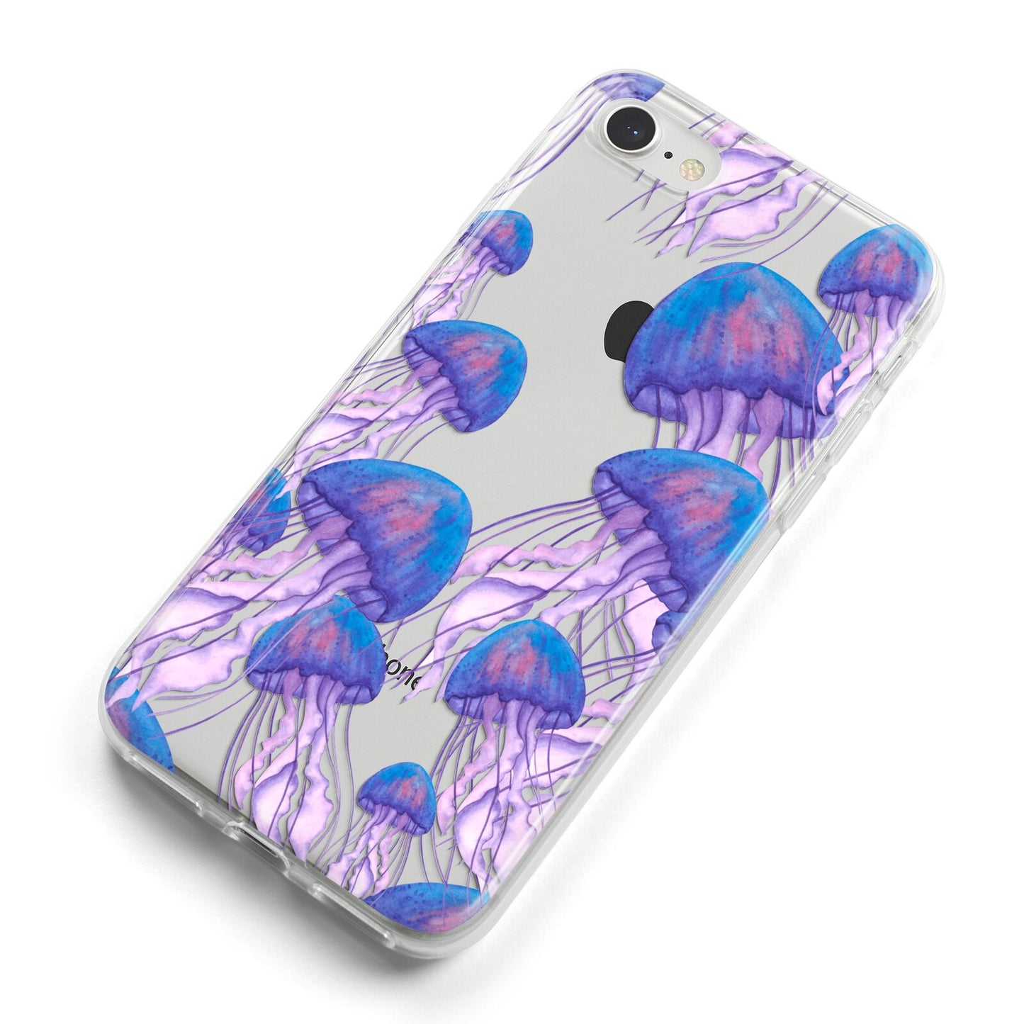 Jellyfish iPhone 8 Bumper Case on Silver iPhone Alternative Image