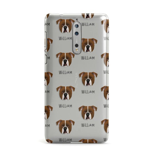 Johnson American Bulldog Icon with Name Nokia Case