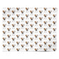Johnson American Bulldog Icon with Name Personalised Wrapping Paper Alternative
