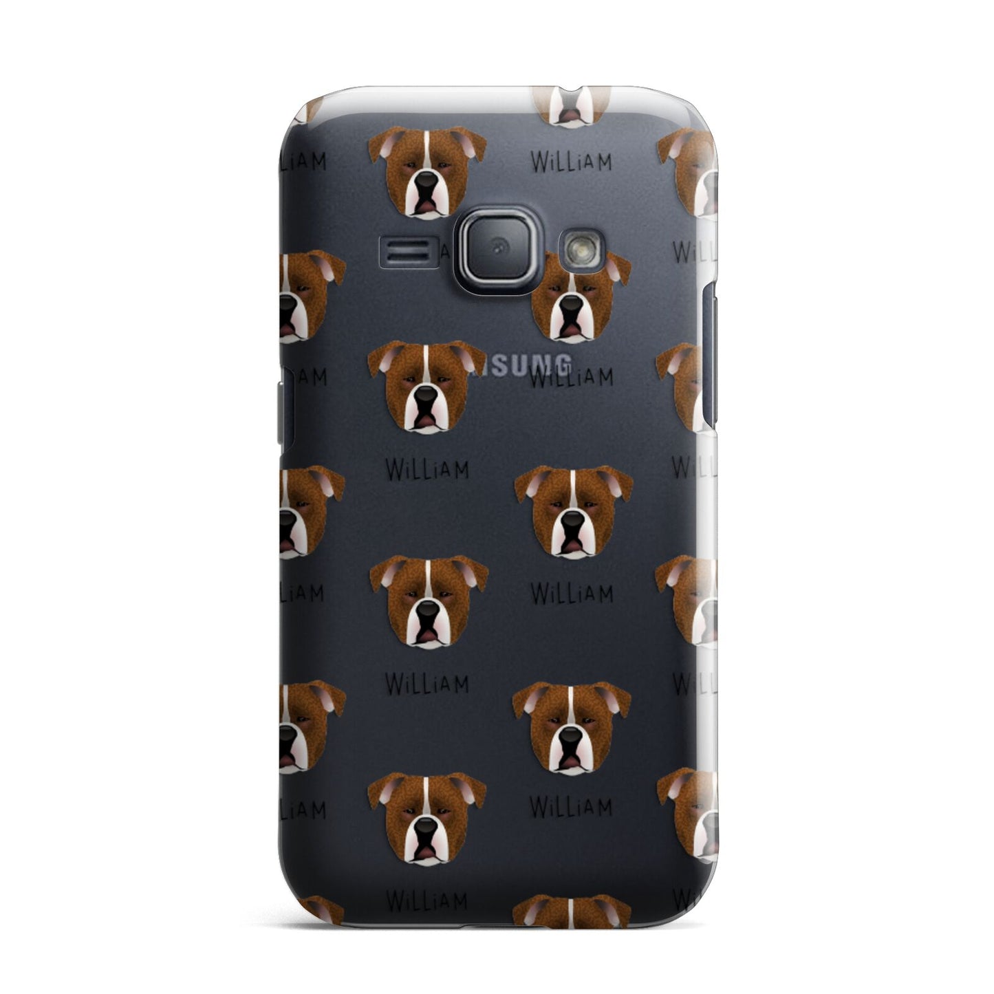 Johnson American Bulldog Icon with Name Samsung Galaxy J1 2016 Case