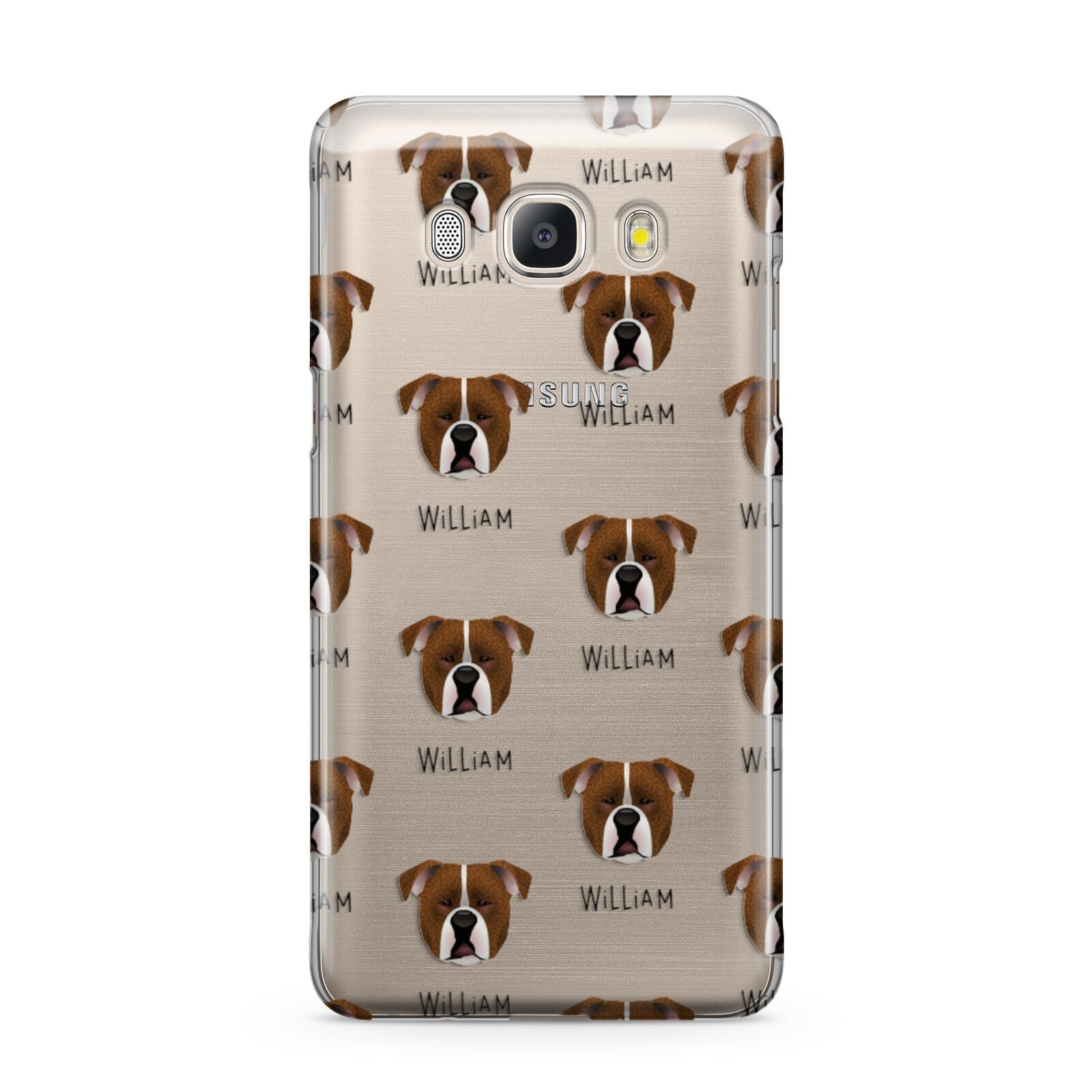 Johnson American Bulldog Icon with Name Samsung Galaxy J5 2016 Case
