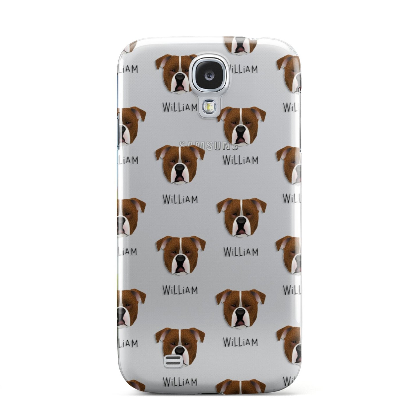 Johnson American Bulldog Icon with Name Samsung Galaxy S4 Case