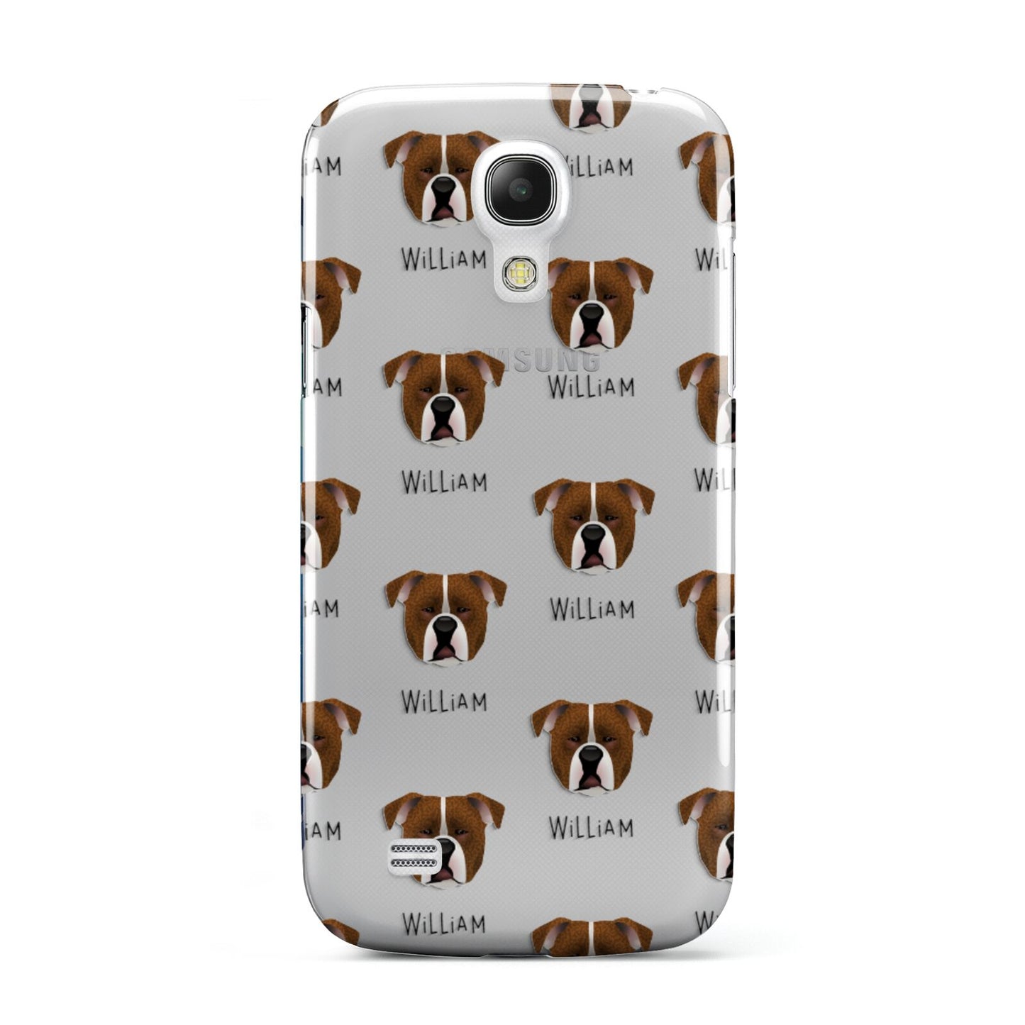 Johnson American Bulldog Icon with Name Samsung Galaxy S4 Mini Case