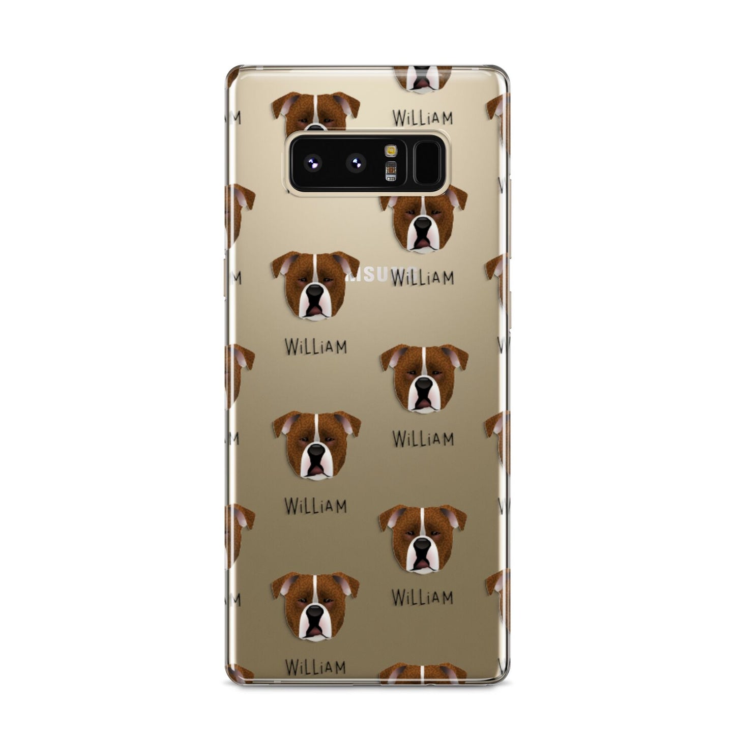Johnson American Bulldog Icon with Name Samsung Galaxy S8 Case