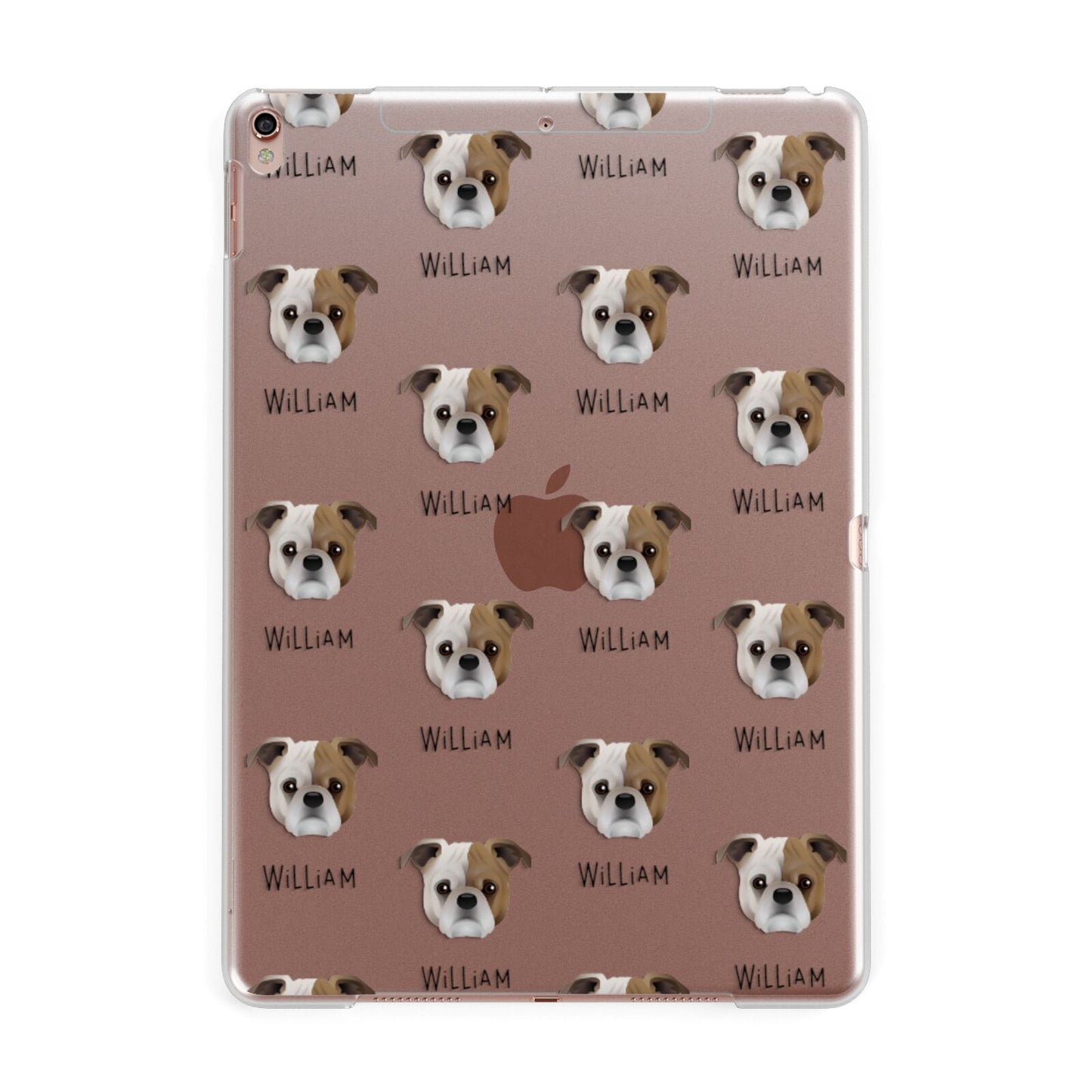 Jug Icon with Name Apple iPad Rose Gold Case