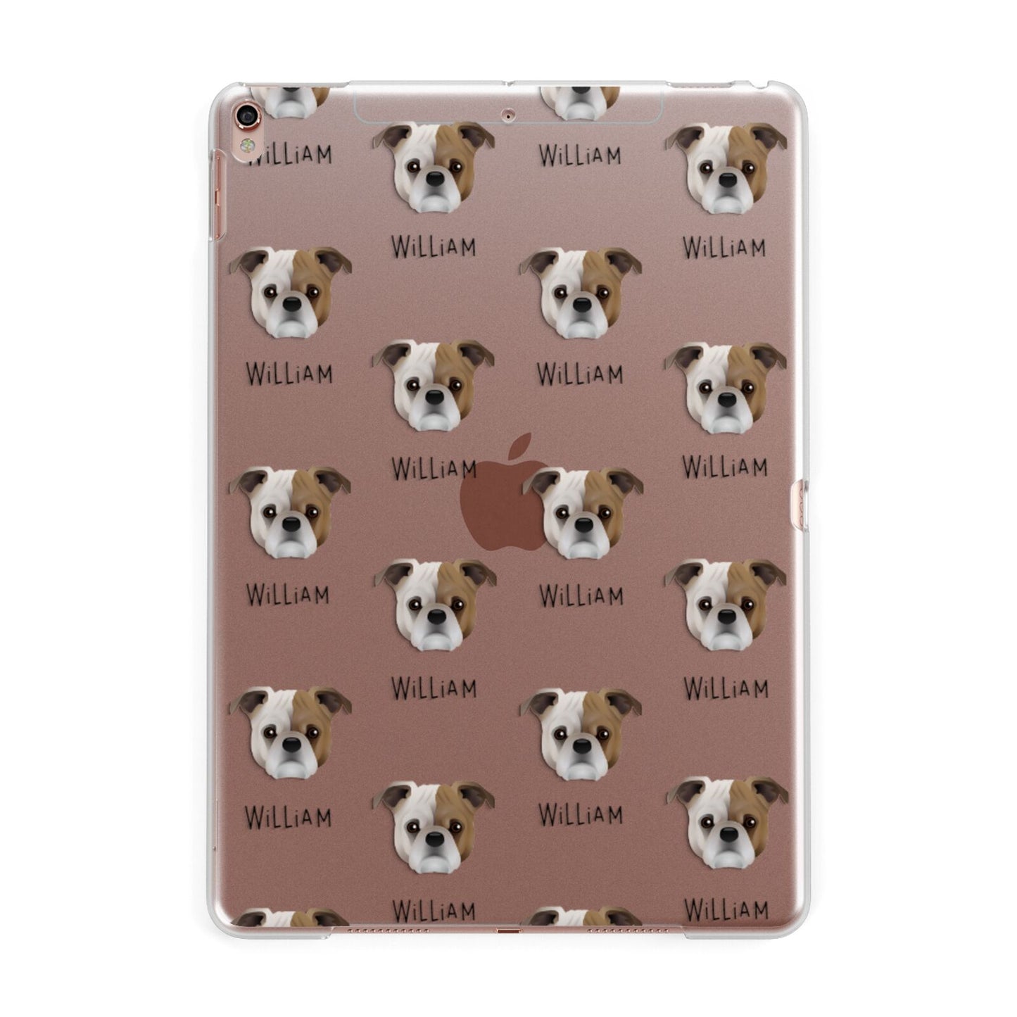 Jug Icon with Name Apple iPad Rose Gold Case