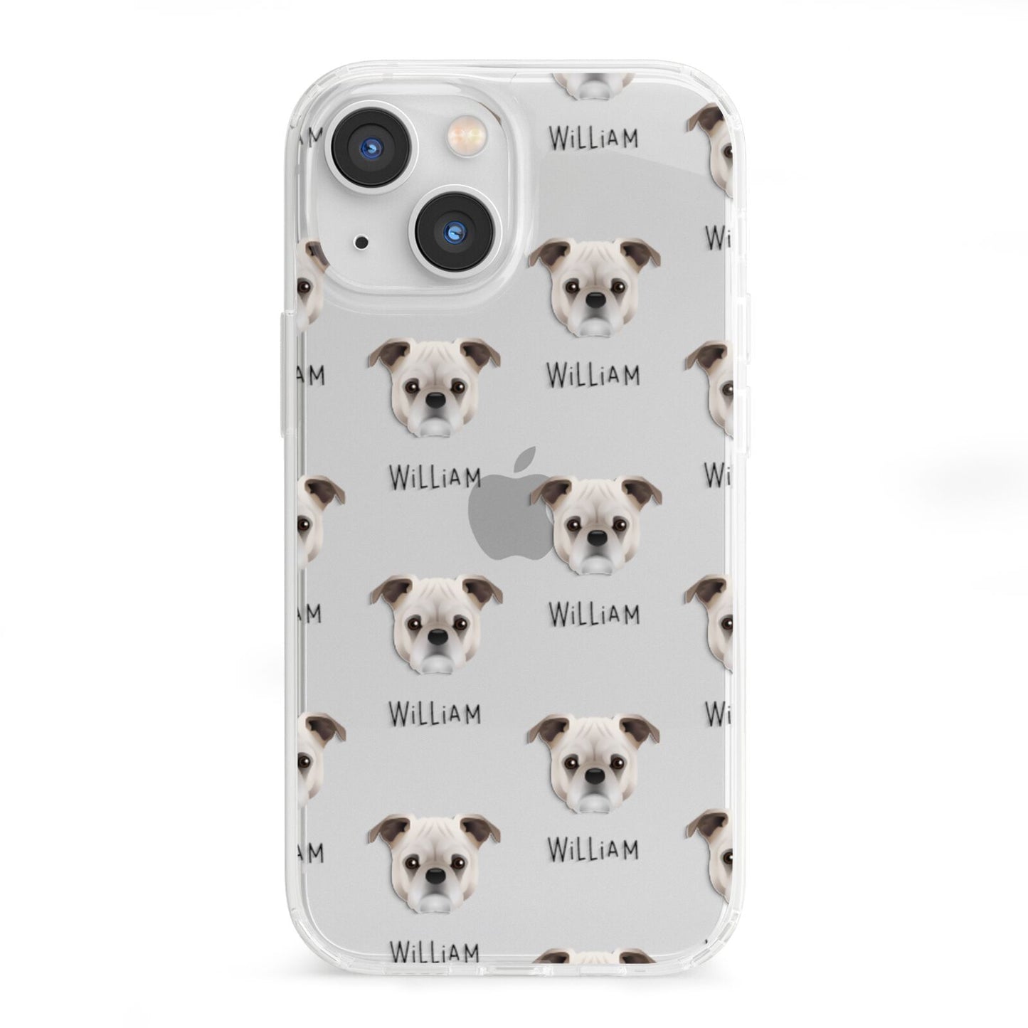 Jug Icon with Name iPhone 13 Mini Clear Bumper Case