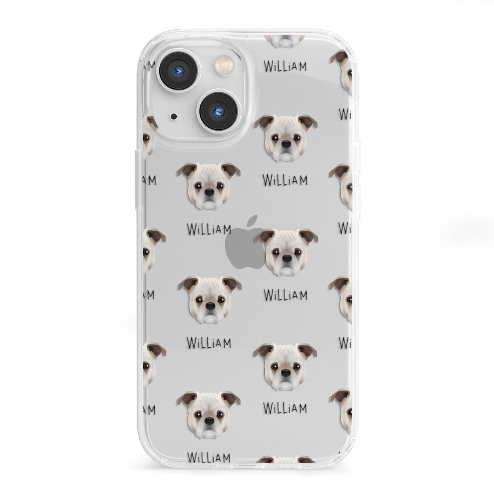 Jug Icon with Name iPhone 13 Mini Clear Bumper Case