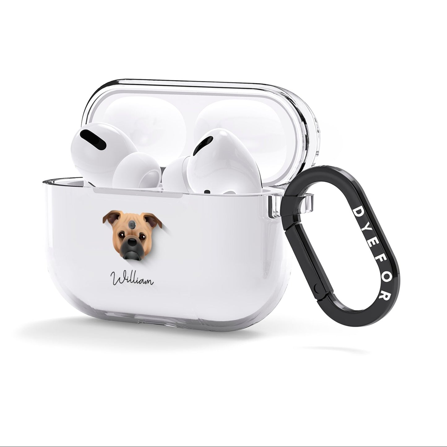 Jug Personalised AirPods Clear Case 3rd Gen Side Image