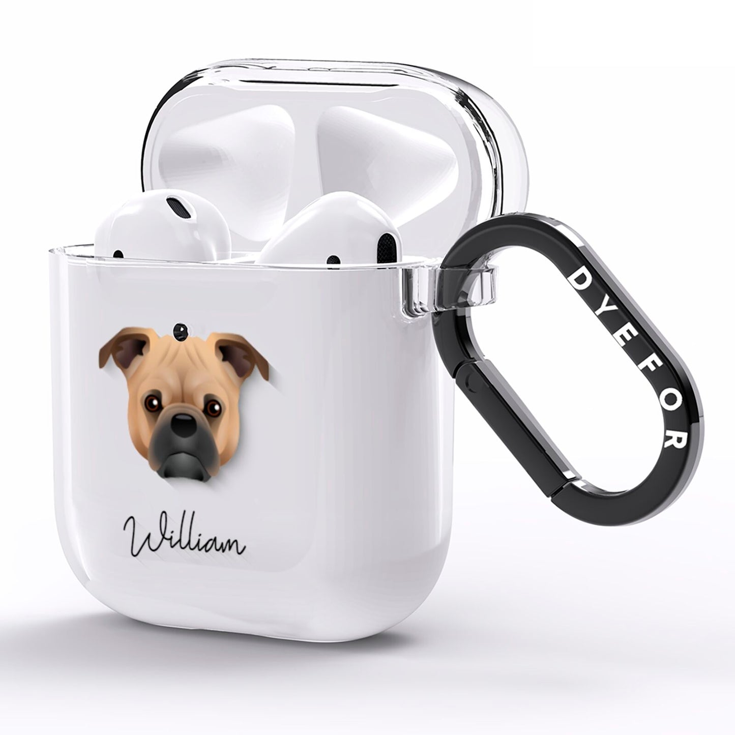 Jug Personalised AirPods Clear Case Side Image