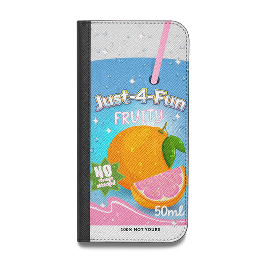 Just 4 Fun Vegan Leather Flip iPhone Case