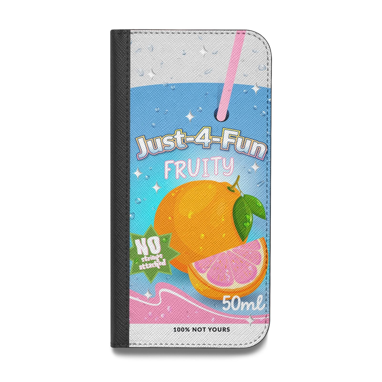 Just 4 Fun Vegan Leather Flip iPhone Case