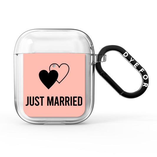 Just Married AirPods Clear Case