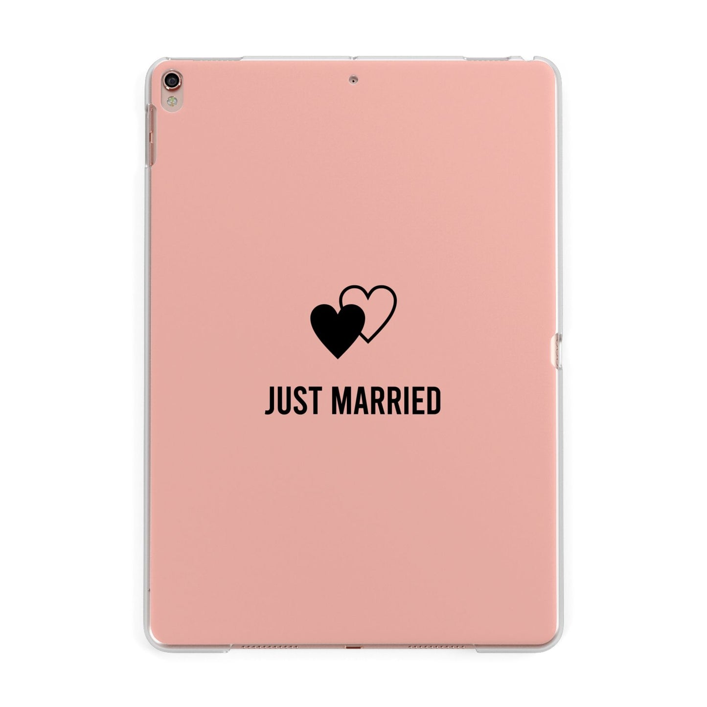 Just Married Apple iPad Rose Gold Case