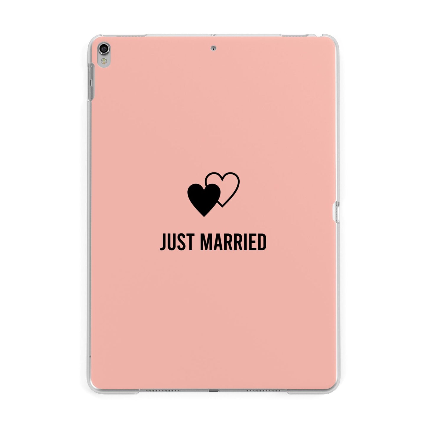 Just Married Apple iPad Silver Case