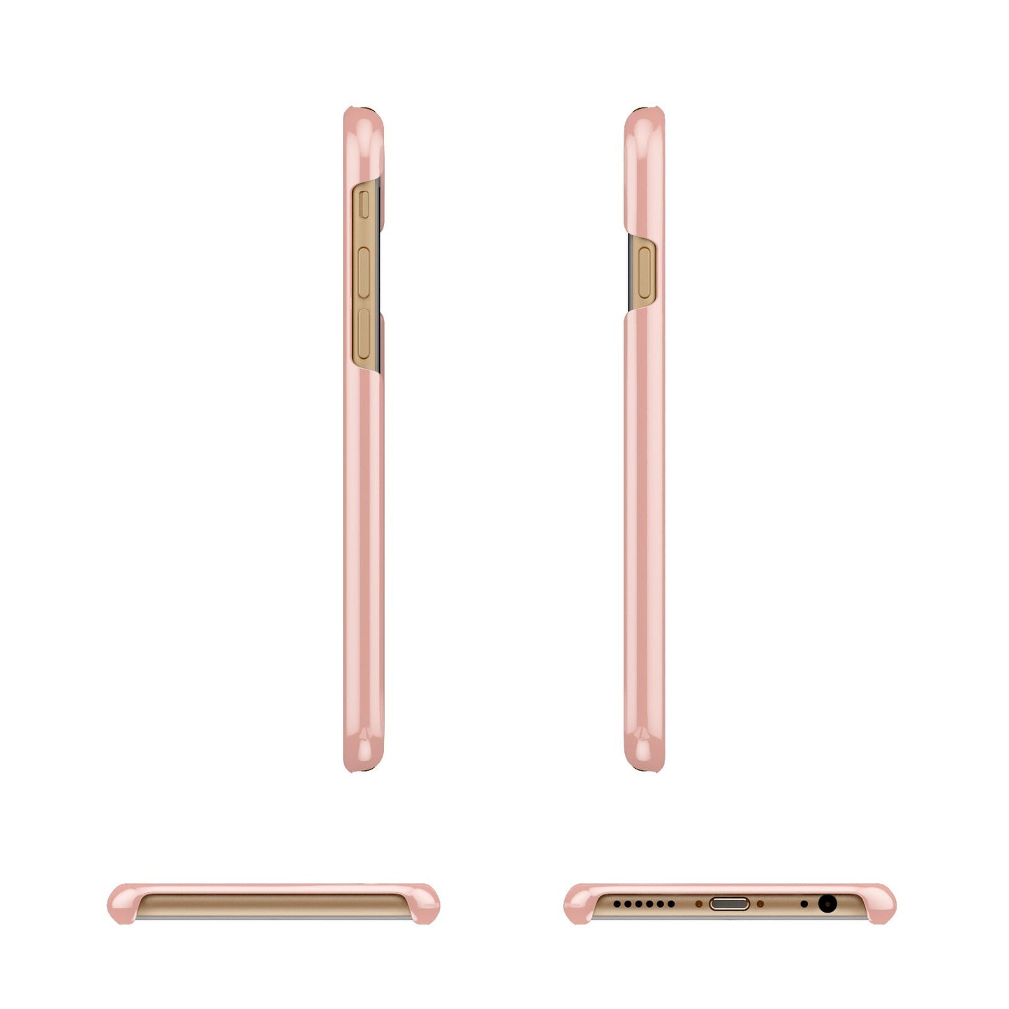 Just Married Apple iPhone 6 3D Wrap Snap Case Angled Images