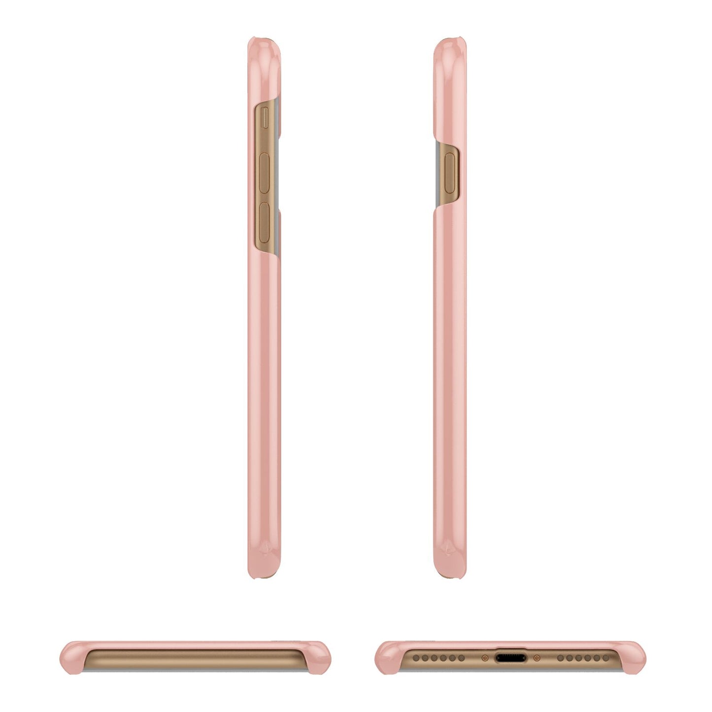 Just Married Apple iPhone 7 8 3D Wrap Snap Case Angled Images