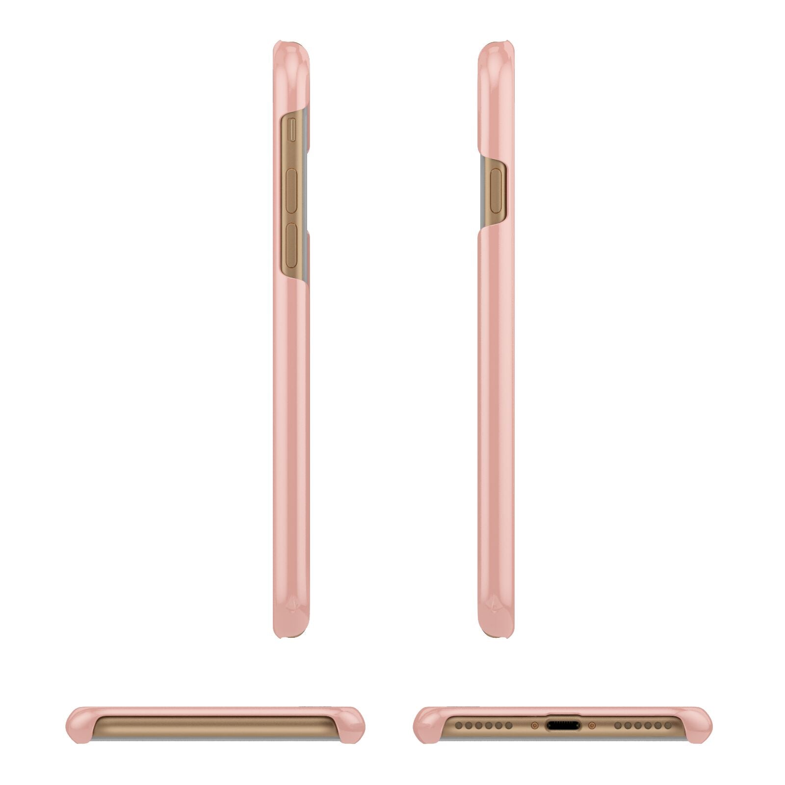 Just Married Apple iPhone 7 8 3D Wrap Snap Case Angled Images