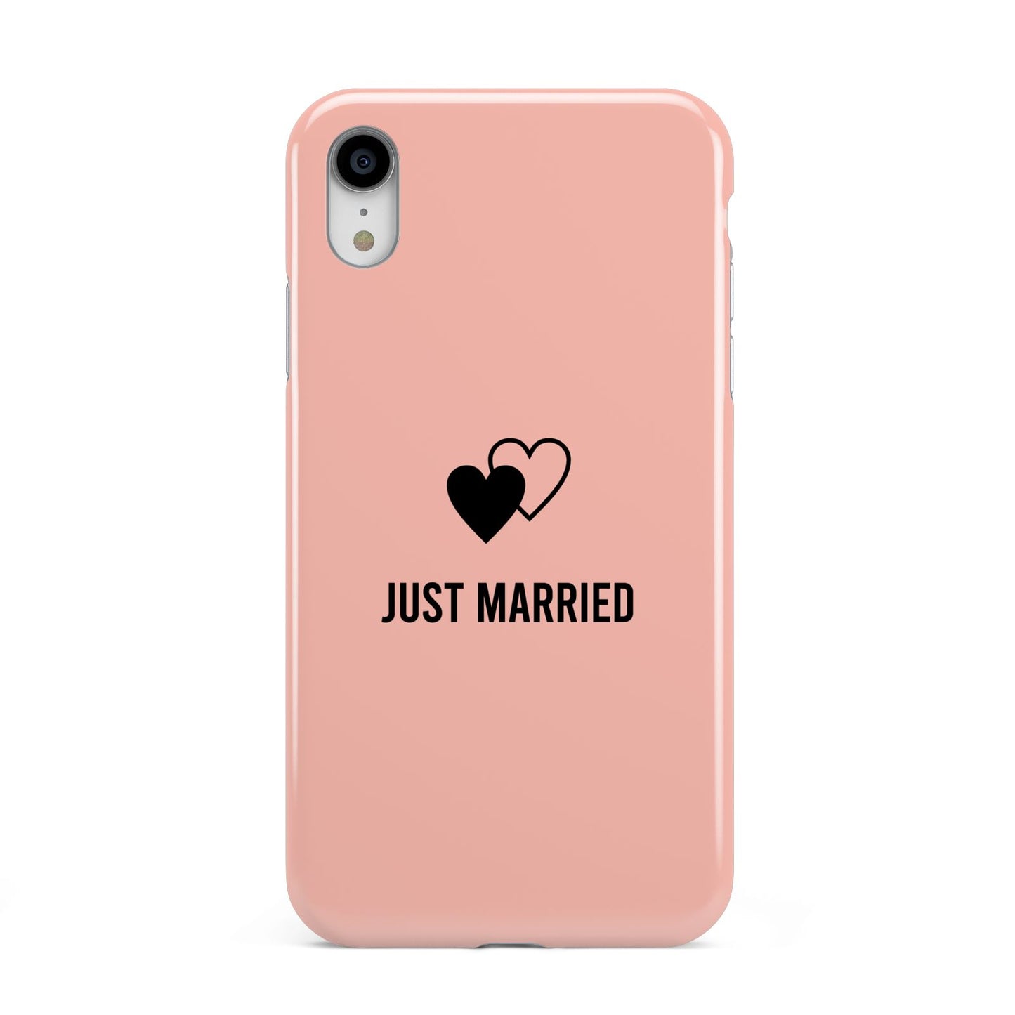 Just Married Apple iPhone XR White 3D Tough Case