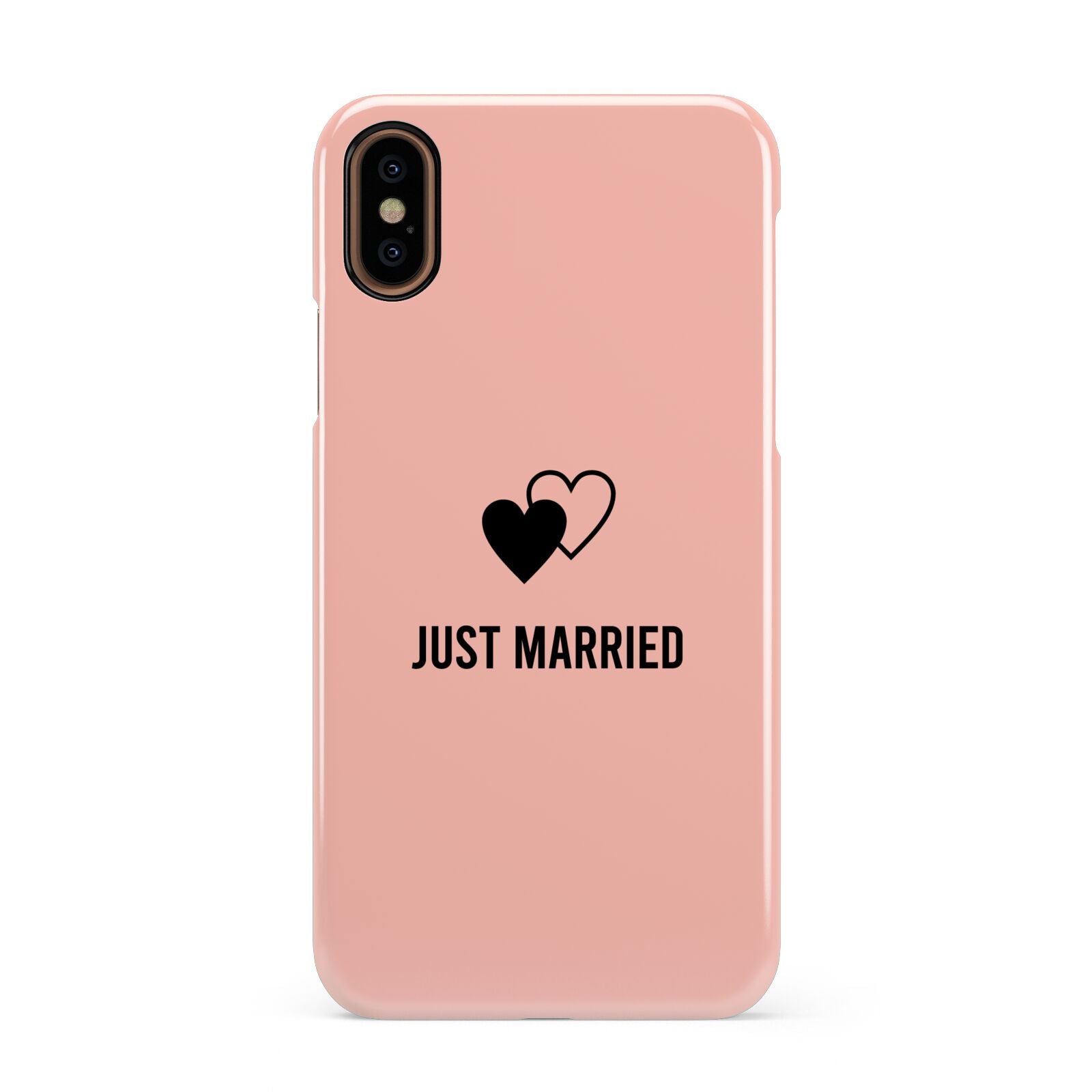 Just Married Apple iPhone XS 3D Snap Case