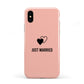 Just Married Apple iPhone XS 3D Tough