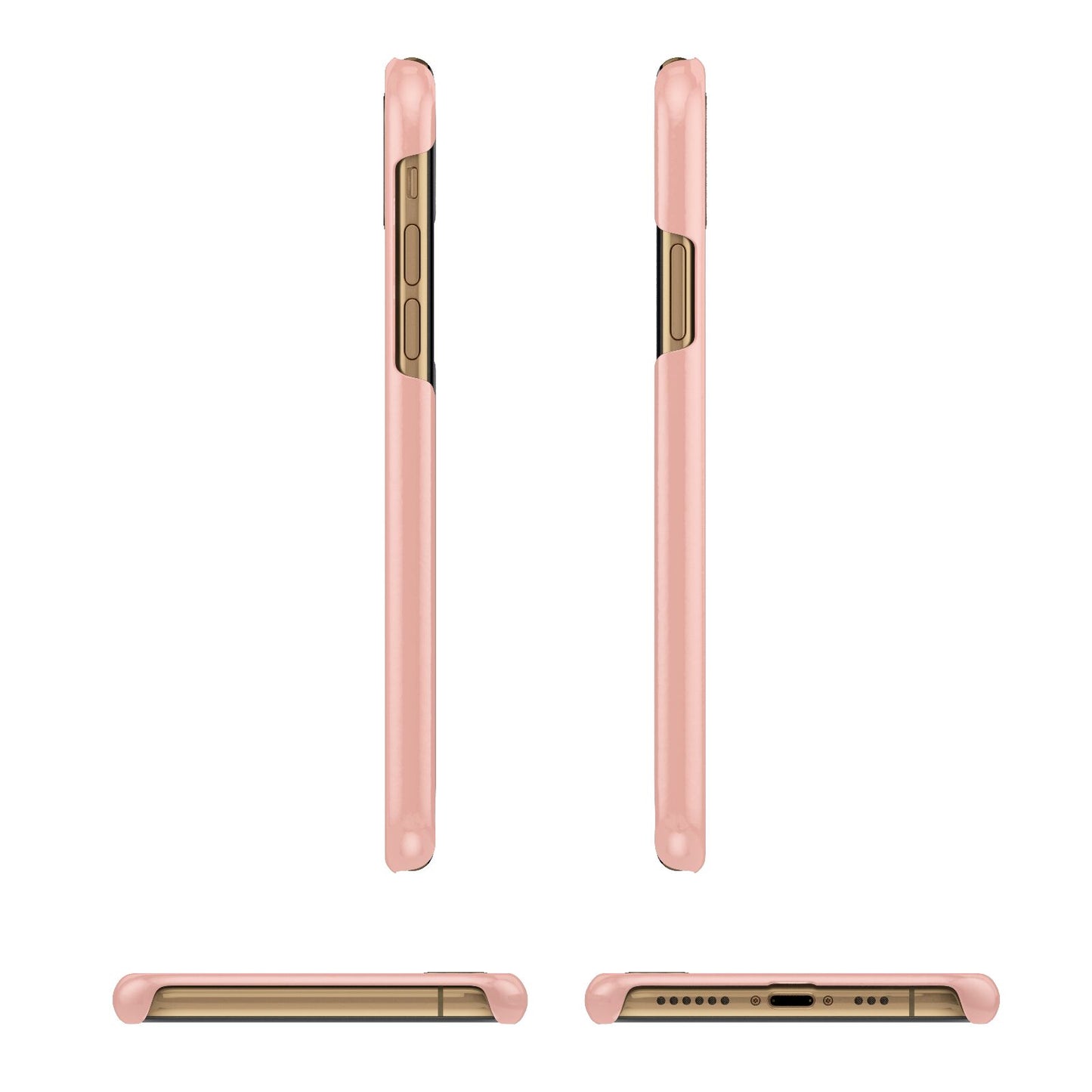 Just Married Apple iPhone Xs 3D Wrap Snap Case Angled Images