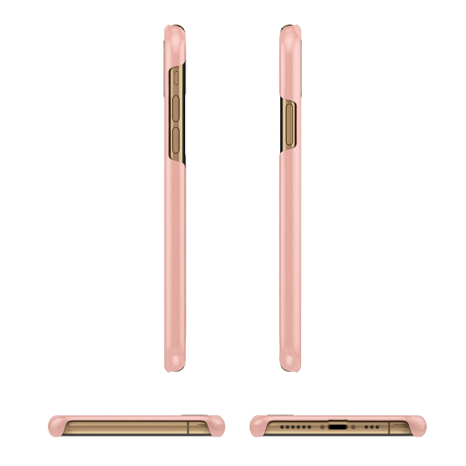 Just Married Apple iPhone Xs 3D Wrap Snap Case Angled Images