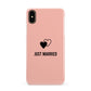 Just Married Apple iPhone Xs Max 3D Snap Case