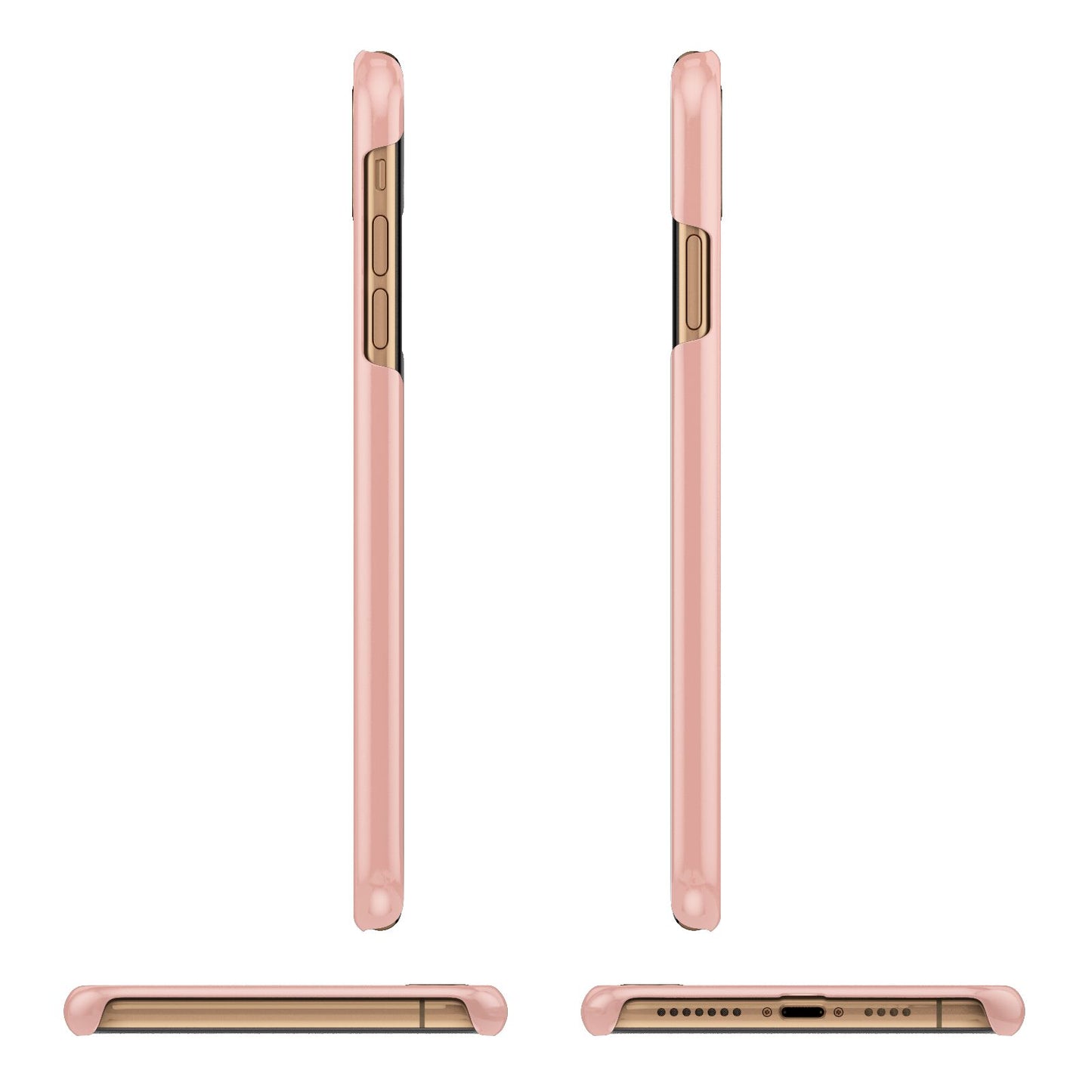 Just Married Apple iPhone Xs Max 3D Wrap Snap Case Angled Images