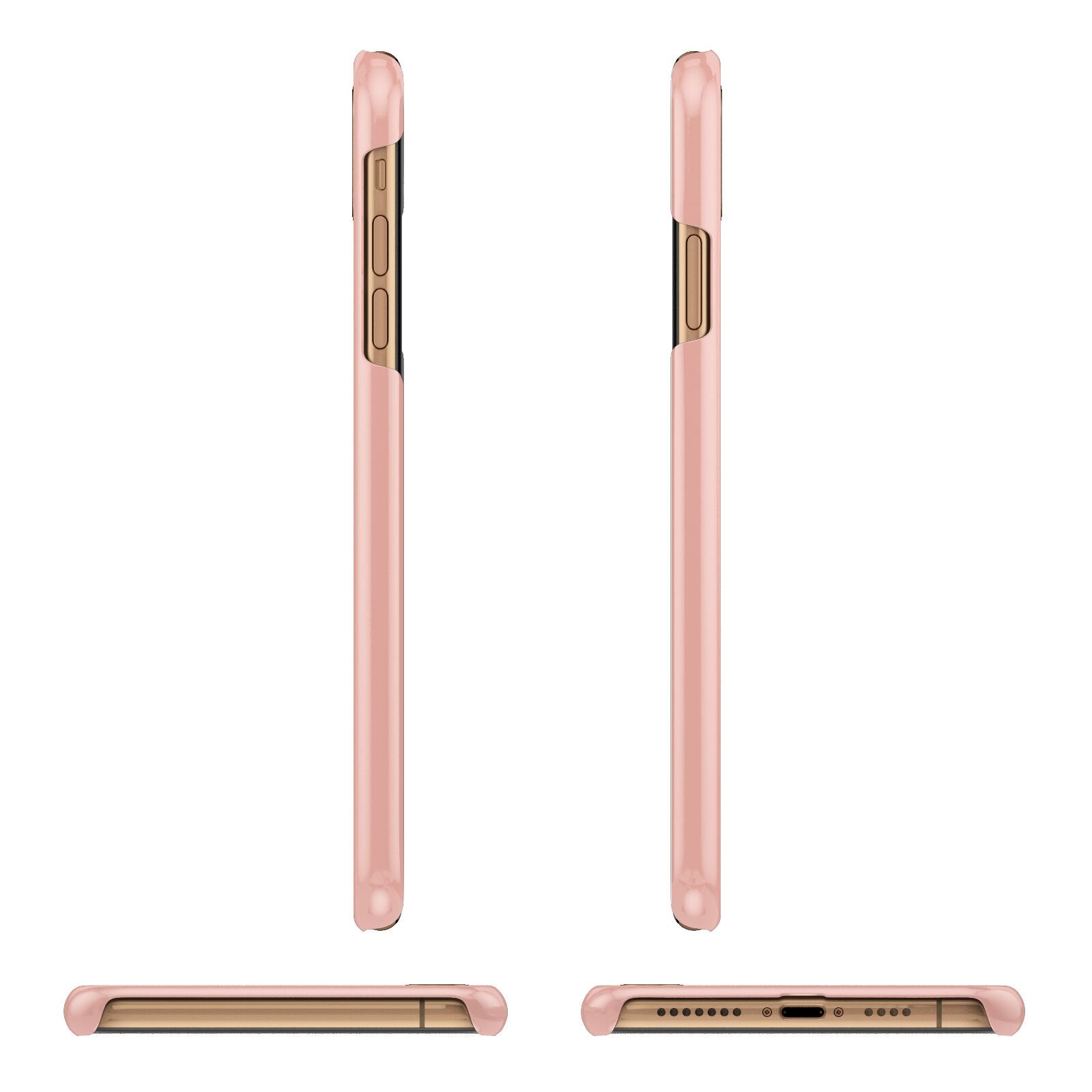 Just Married Apple iPhone Xs Max 3D Wrap Snap Case Angled Images