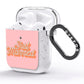 Just Married Pink AirPods Glitter Case Side Image
