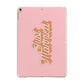 Just Married Pink Apple iPad Gold Case