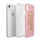 Just Married Pink Apple iPhone XR White 3D Tough Case Expanded view