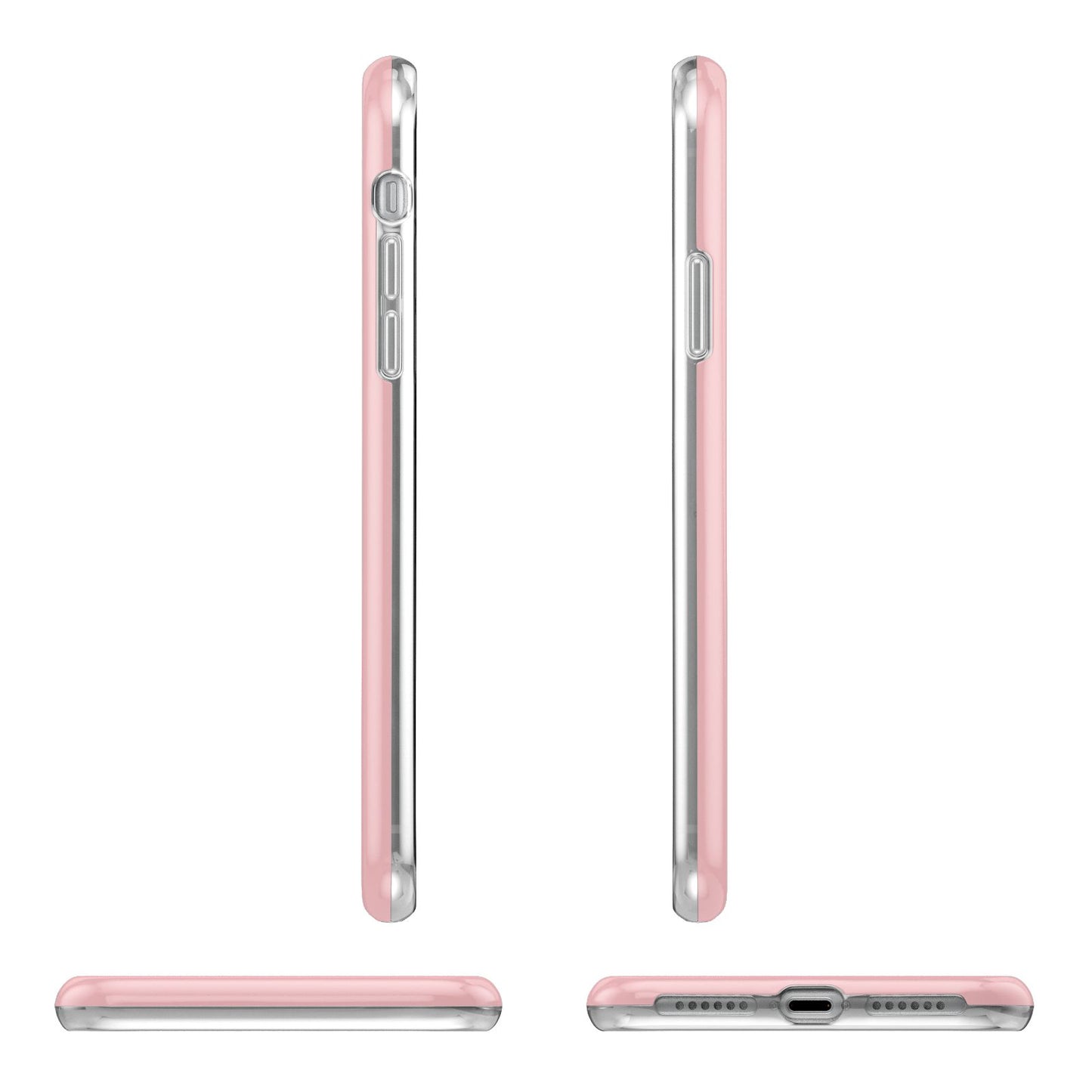 Just Married Pink Apple iPhone XR in White with 3D Wrap Tough Case Alternative Image Angles