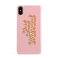 Just Married Pink Apple iPhone Xs Max 3D Snap Case