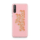 Just Married Pink Huawei Enjoy 10s Phone Case