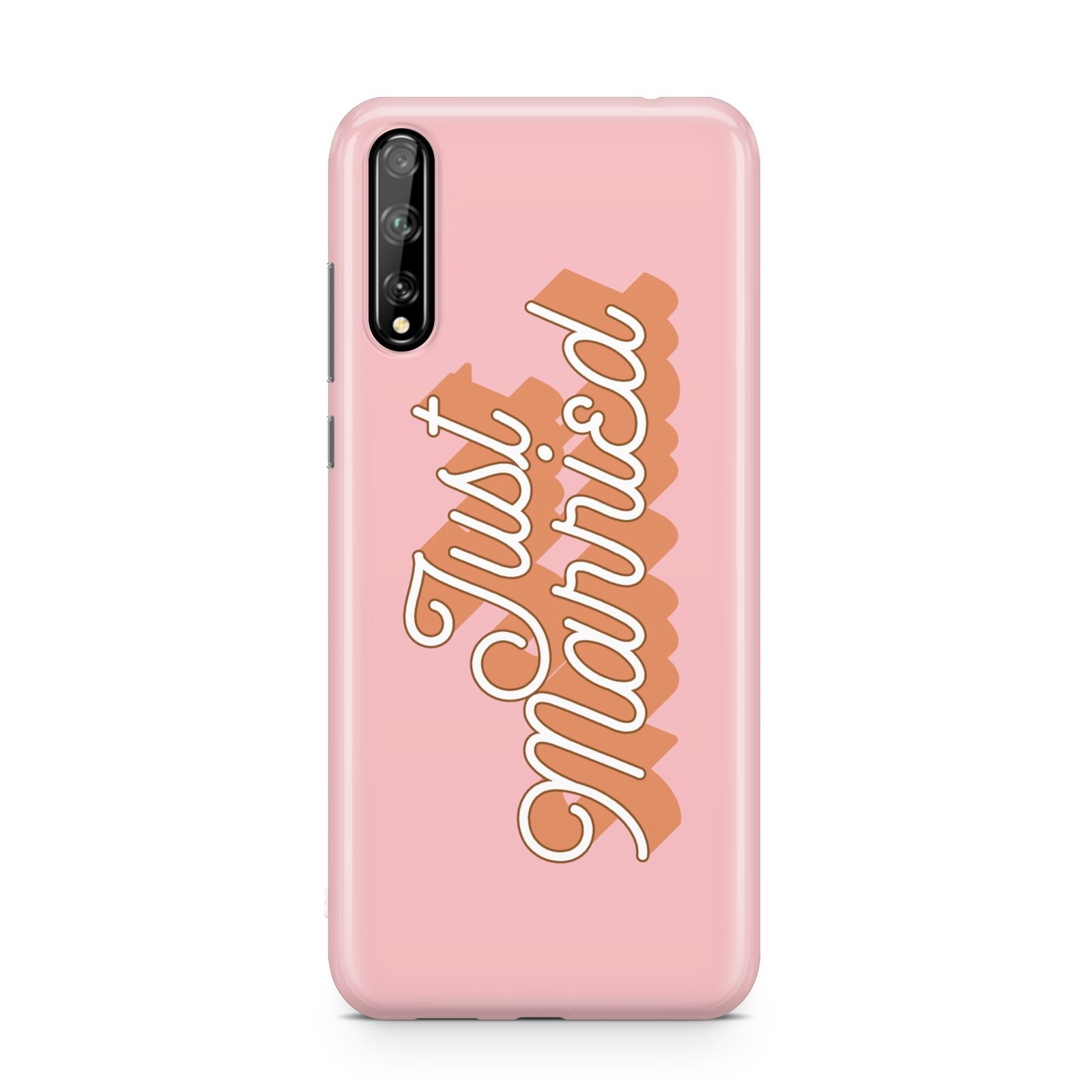 Just Married Pink Huawei Enjoy 10s Phone Case